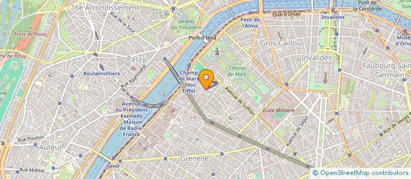 localisation de l'entreprise MADAME DANIELLE SAPRIEL  PARIS