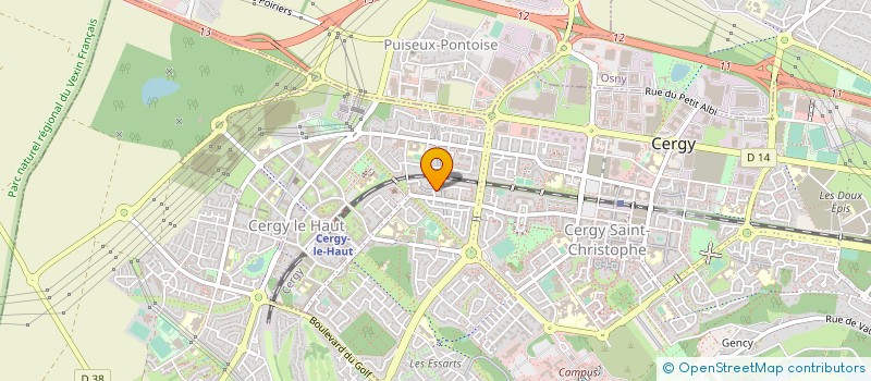 localisation de l'entreprise MADAME DANIELLE SCANNAPIECO  CERGY