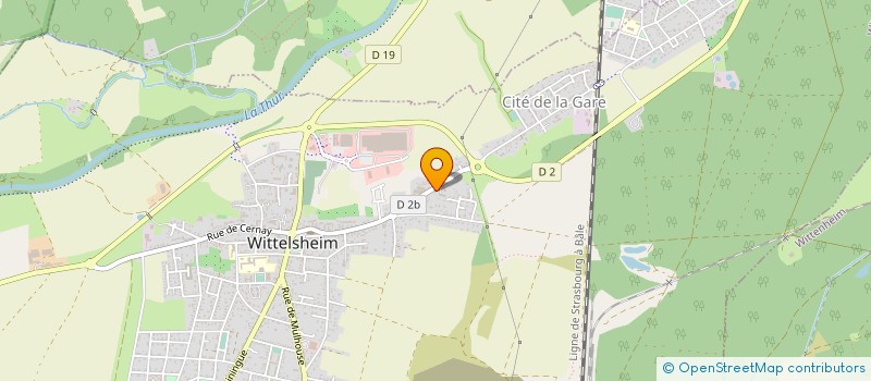 localisation de l'entreprise MADAME DANIELLE SCHNEIDER  WITTELSHEIM