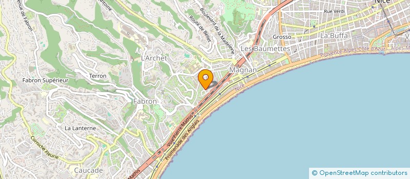 localisation de l'entreprise MADAME DANIELLE SCHUHMACHER à NICE