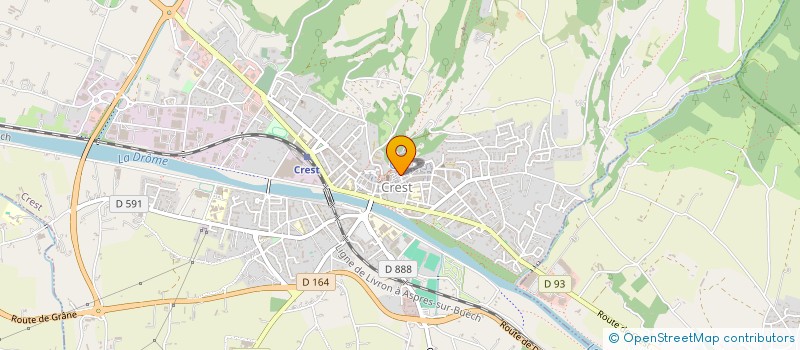 localisation de l'entreprise MADAME DANIELLE SEGURA  CREST