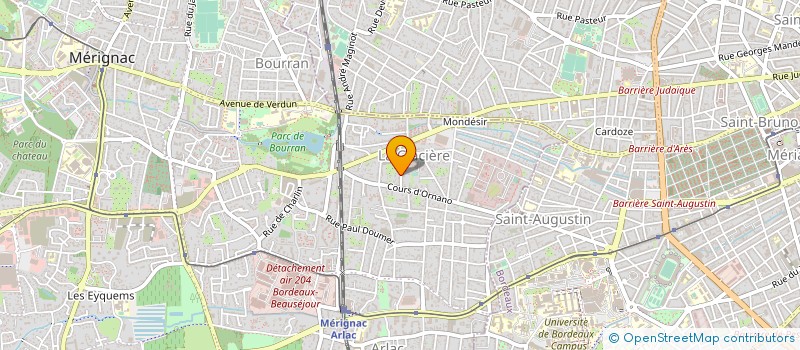 localisation de l'entreprise MADAME DANIELLE SENMARTIN  MERIGNAC