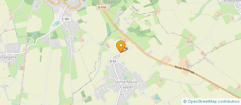 localisation de l'entreprise MADAME DANIELLE SIMOENS  SAINTE-MARIE-CAPPEL