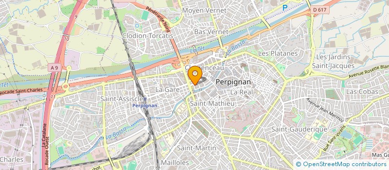 localisation de l'entreprise MADAME DANIELLE SIMON  PERPIGNAN