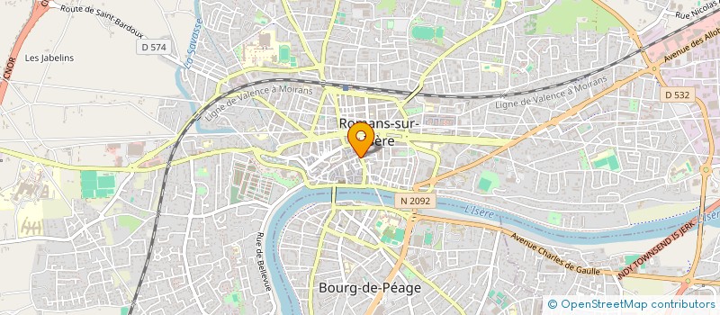 localisation de l'entreprise MADAME DANIELLE SOULAGE  ROMANS-SUR-ISERE