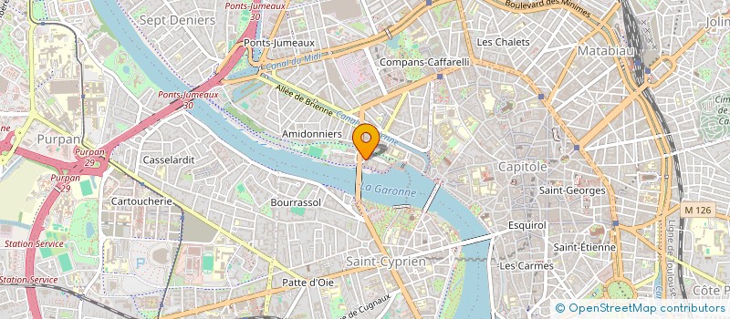 localisation de l'entreprise MADAME DANIELLE SUBIAS  TOULOUSE