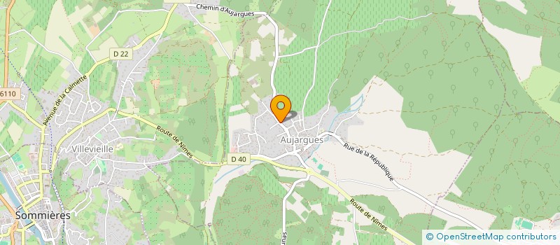 localisation de l'entreprise MADAME DANIELLE TEISSIER  AUJARGUES