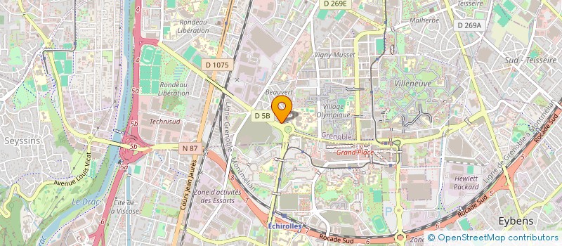 localisation de l'entreprise MADAME DANIELLE TERRANOVA  GRENOBLE