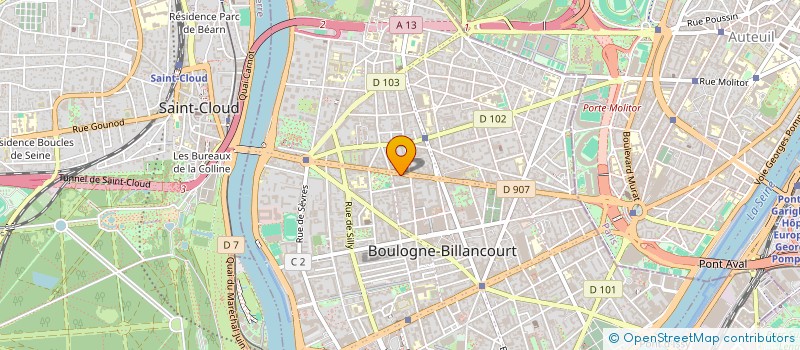 localisation de l'entreprise MADAME DANIELLE TOMIANKA  BOULOGNE-BILLANCOURT