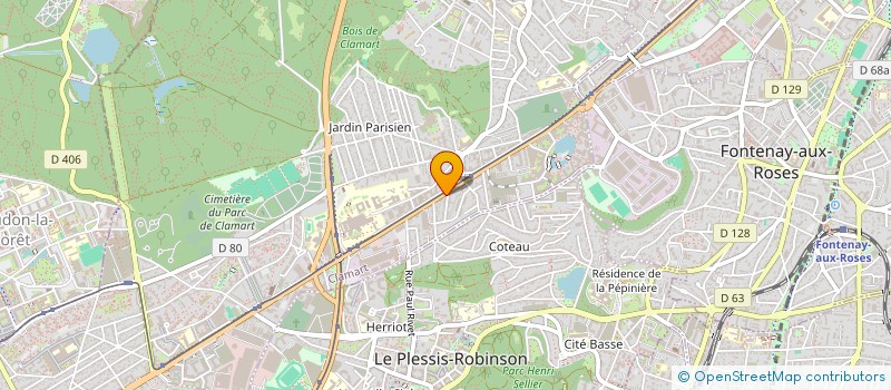 localisation de l'entreprise MADAME DANIELLE TRAMECON  CLAMART