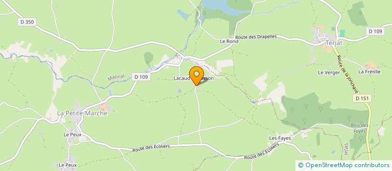 localisation de l'entreprise MADAME DANIELLE TRENORAT  LA PETITE-MARCHE