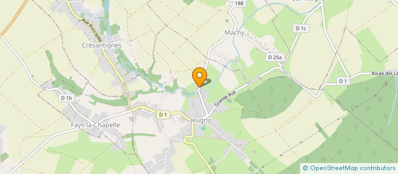 localisation de l'entreprise MADAME DANIELLE TRISTAN  JEUGNY