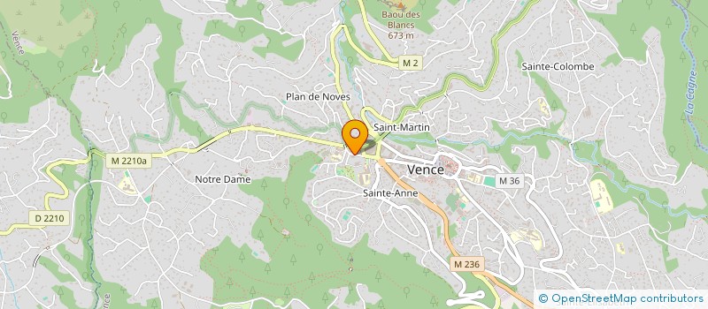 localisation de l'entreprise MADAME DANIELLE VALLEE  VENCE