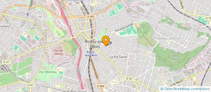 localisation de l'entreprise MADAME DANIELLE VANDEKERCKHOVE à ROSNY-SOUS-BOIS