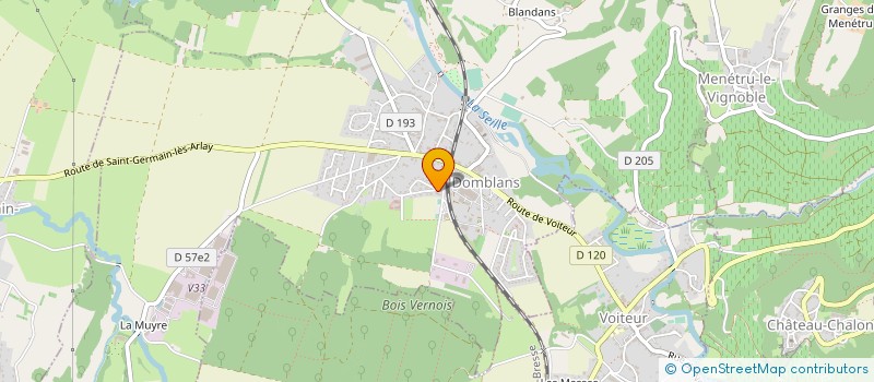 localisation de l'entreprise MADAME DANIELLE VAUCHOT  DOMBLANS