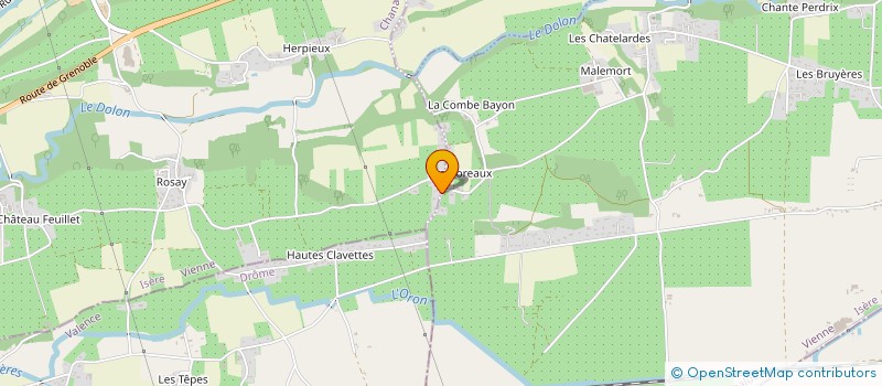 localisation de l'entreprise MADAME DANIELLE VERNA à CHANAS