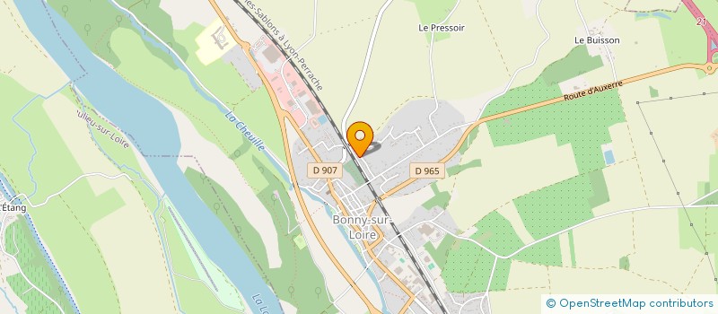 localisation de l'entreprise MADAME DANIELLE VIEUBLED  BONNY-SUR-LOIRE