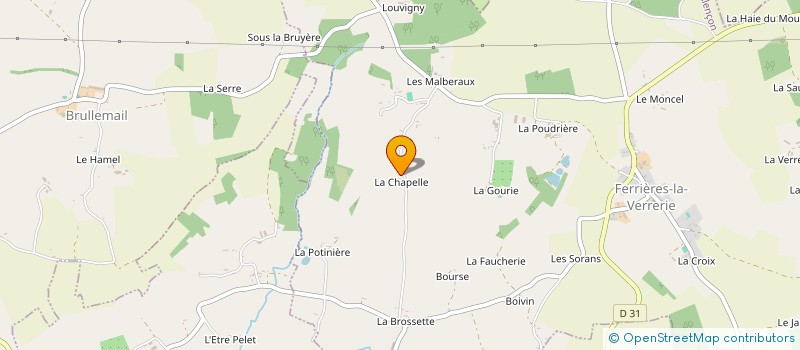 localisation de l'entreprise MADAME DANIELLE VISNEUX à FERRIERES-LA-VERRERIE