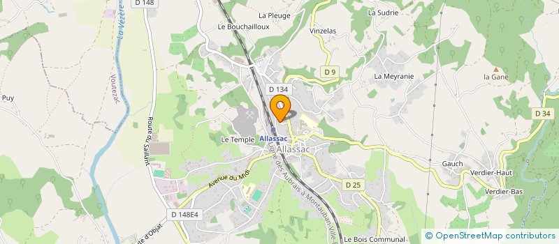 localisation de l'entreprise MADAME DANIELLE VIVANCOSSE à ALLASSAC