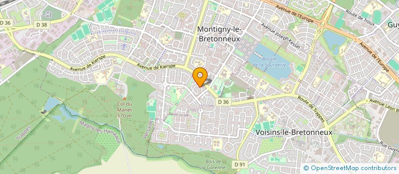 localisation de l'entreprise MADAME DANIELLE WOLRING  MONTIGNY-LE-BRETONNEUX