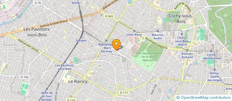 localisation de l'entreprise MADAME DANIJELA PALJIC à CLICHY-SOUS-BOIS