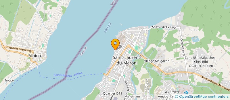 localisation de l'entreprise MADAME DANJELLE WIEBERS à SAINT-LAURENT-DU-MARONI