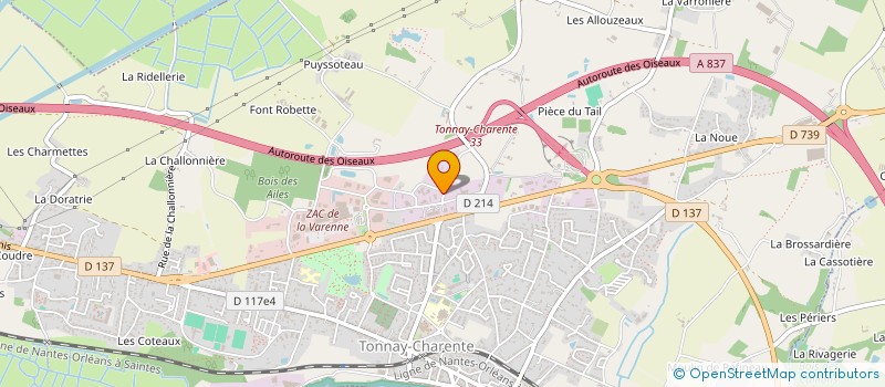 localisation de l'entreprise MADAME DANNY PIERDON  TONNAY-CHARENTE