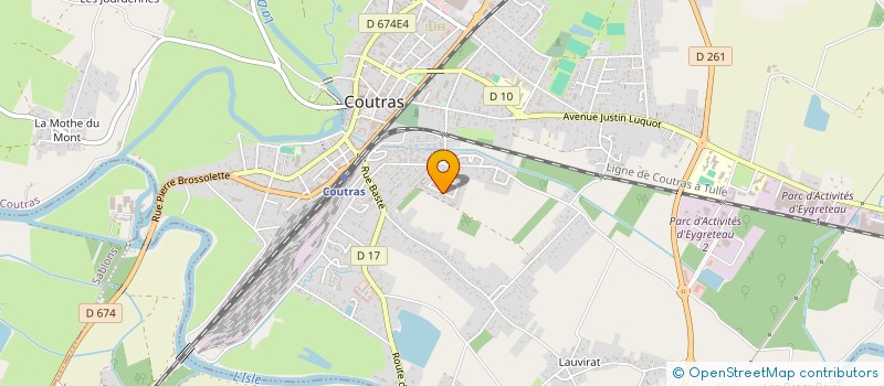 localisation de l'entreprise MADAME DANUTA SROCZYNSKA  COUTRAS