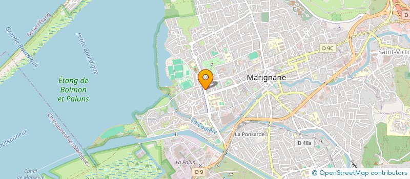 localisation de l'entreprise MADAME DANY BAUMBERGER à MARIGNANE