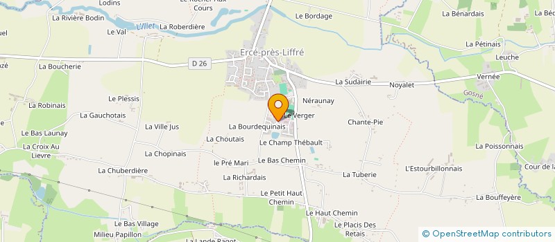 localisation de l'entreprise MADAME DANY BUSNEL  ERCE-PRES-LIFFRE