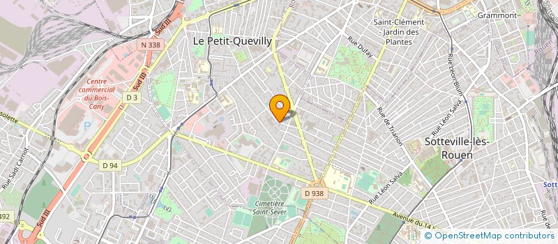 localisation de l'entreprise MADAME DANY CARCY  LE PETIT-QUEVILLY