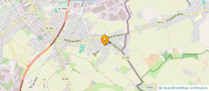 localisation de l'entreprise MADAME DANY CAROULLE  TOUFFLERS