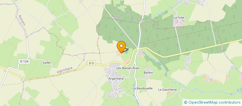 localisation de l'entreprise MADAME DANY CHAUVET  PRAILLES-LA COUARDE