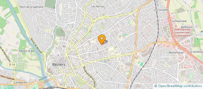 localisation de l'entreprise MADAME DANY DENIEQ  BEZIERS