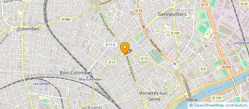 localisation de l'entreprise MADAME DANY MARTIN à ASNIERES-SUR-SEINE