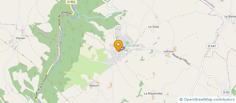 localisation de l'entreprise MADAME DANY MICHEL  COMPS-LA-GRAND-VILLE