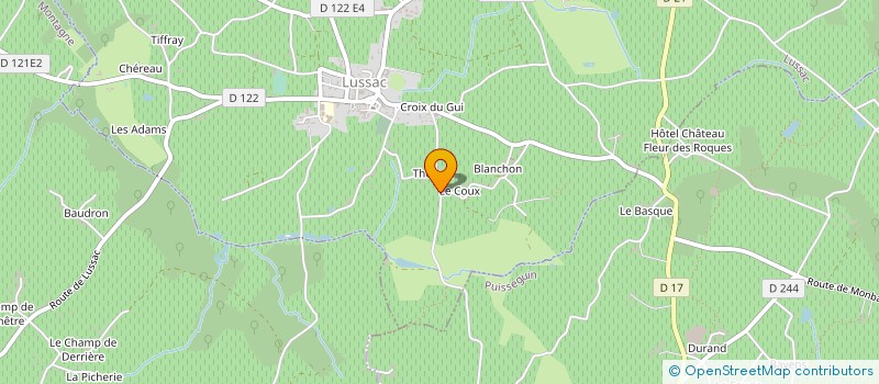 localisation de l'entreprise MADAME DANY ROSSI à LUSSAC