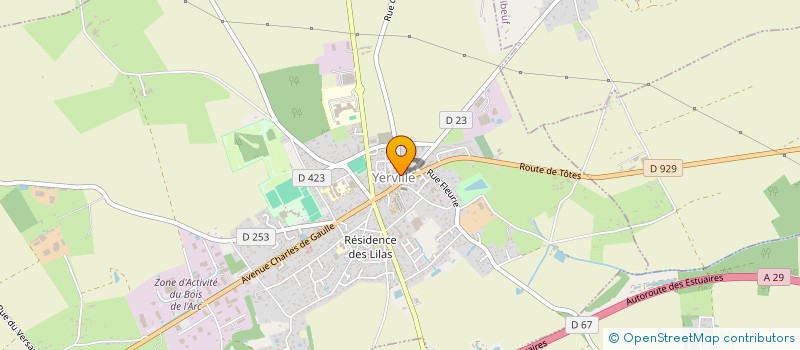 localisation de l'entreprise MADAME DANY VAILLANT à YERVILLE