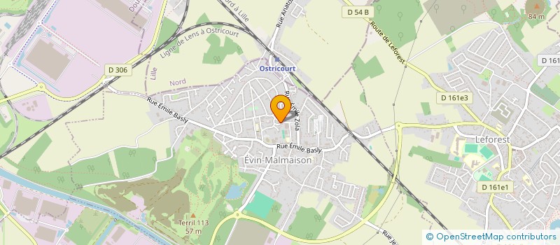 localisation de l'entreprise MADAME DANY WATERLOT  EVIN-MALMAISON