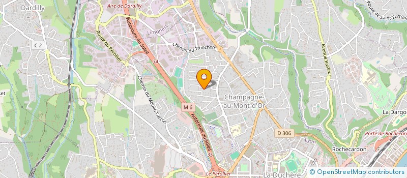 localisation de l'entreprise MADAME DANYELE VILAGINES  CHAMPAGNE-AU-MONT-D OR