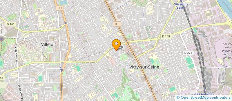 localisation de l'entreprise MADAME DAPHNE ADAM à VITRY-SUR-SEINE