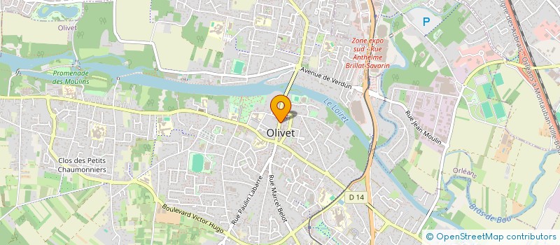 localisation de l'entreprise MADAME DAPHNE AUZOU à OLIVET