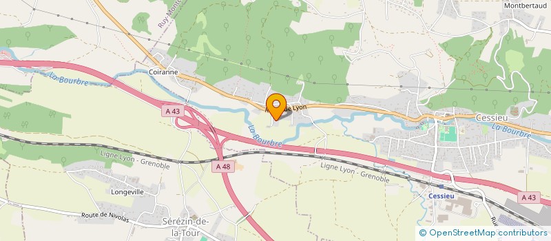 localisation de l'entreprise MADAME DAPHNE BOUROT  CESSIEU