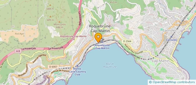localisation de l'entreprise MADAME DAPHNE CUVILLIER à ROQUEBRUNE-CAP-MARTIN