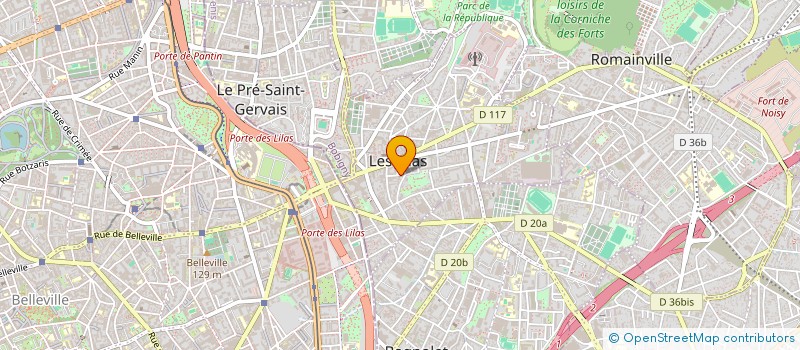 localisation de l'entreprise MADAME DAPHNE DELARUE à LES LILAS