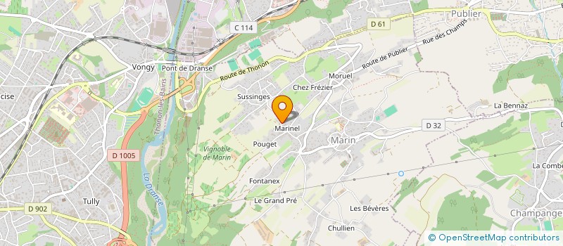 localisation de l'entreprise MADAME DAPHNE DONAUDY  MARIN