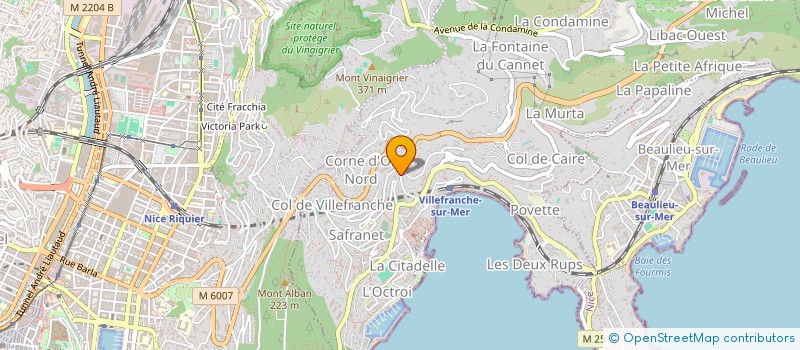 localisation de l'entreprise MADAME DAPHNE DUCREUX à VILLEFRANCHE-SUR-MER