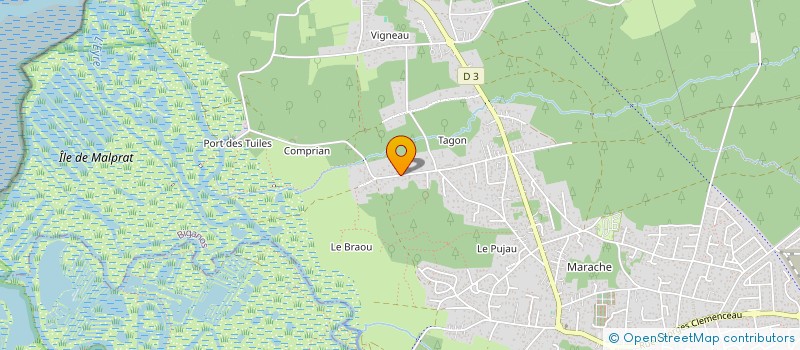 localisation de l'entreprise MADAME DAPHNE DUFOSSEE  BIGANOS