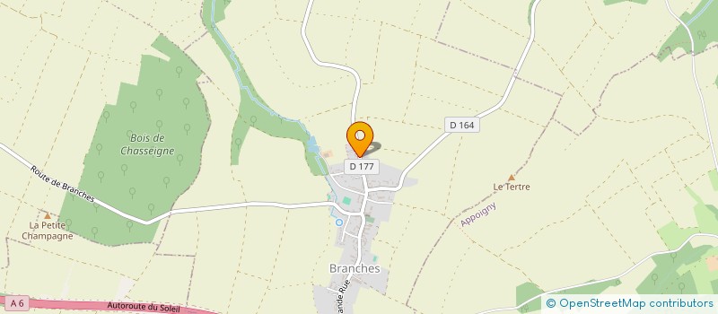 localisation de l'entreprise MADAME DAPHNE DUPONT  BRANCHES