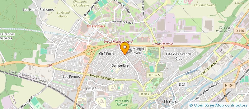 localisation de l'entreprise MADAME DAPHNE EWANI à DREUX